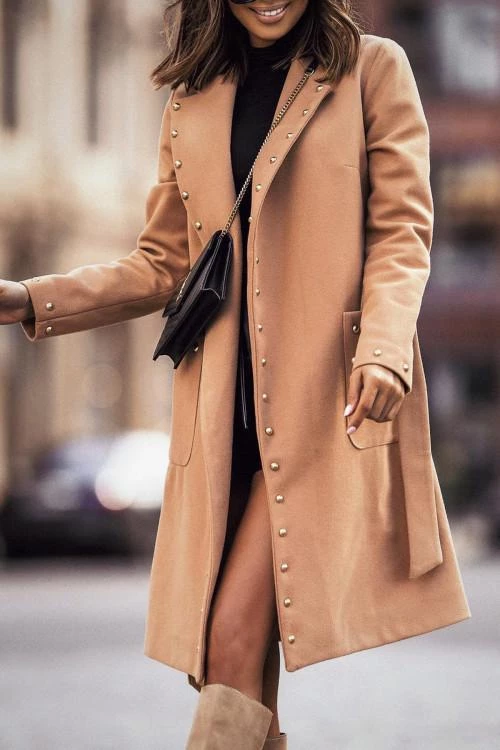 Γυναικείο παλτό με ζώνη 