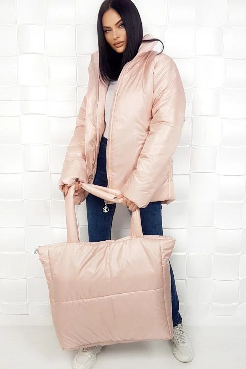Γυναικείο μπουφάν -σέτ με τσάντα