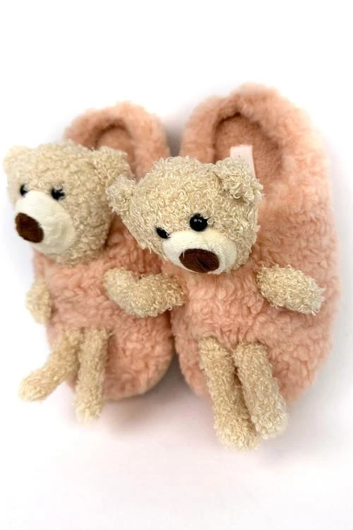 Παιδικές παντόφλες αρκούδακια για κορίτσια από 31 έως 35 νουμερο