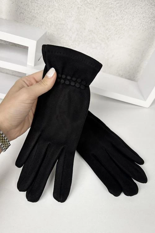 Ženske rokavice z dvovrstnim gumbom