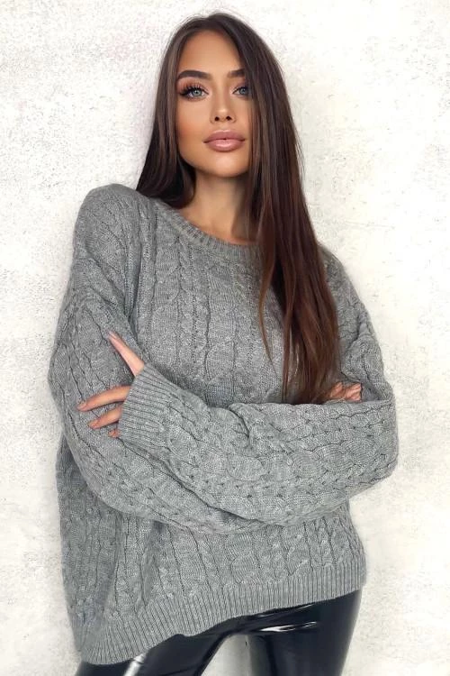 Bő fazonú női pulóver