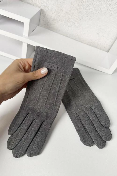 Дамски ръкавици с три ръбчета