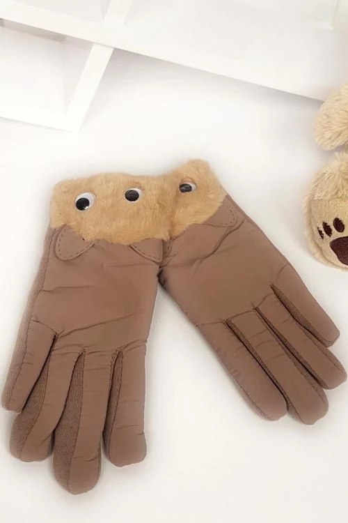Mănuși pentru copii cu decor