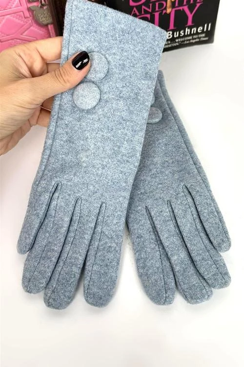 Дамски ръкавици с копчета