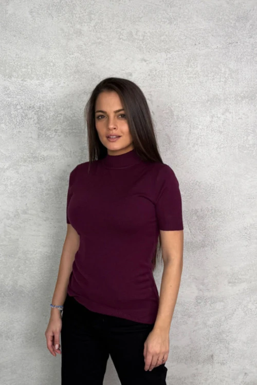 Ženska majica kratkih rukava i polovične kragne