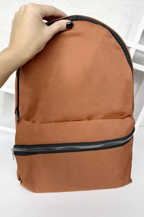 Ženski ruksak s džepom s  patentni zatvarač