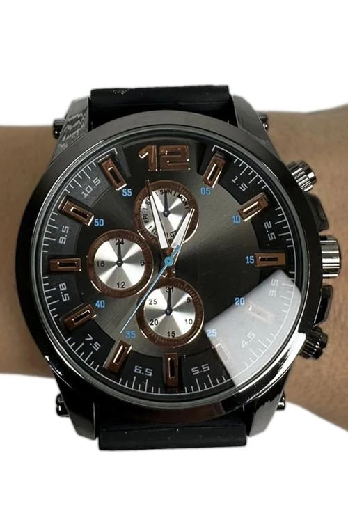 Мъжки часовник със силиконова каишка