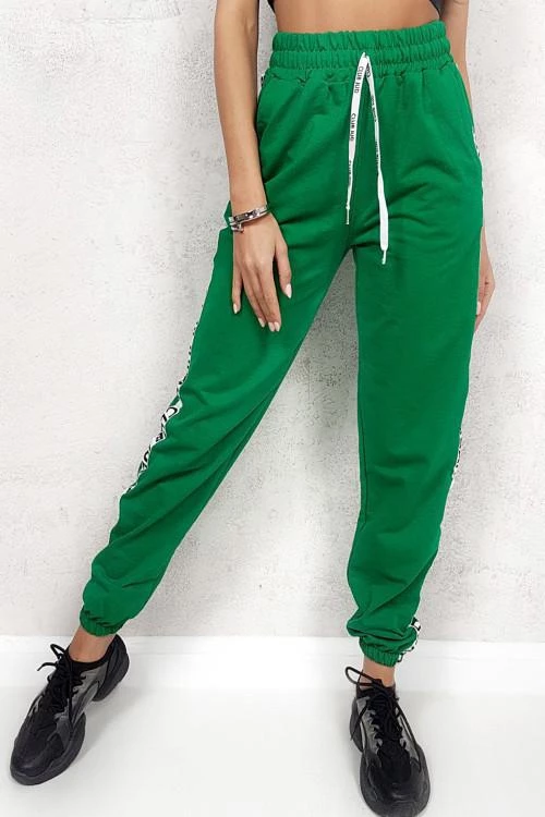 Womens sports pants with lettering