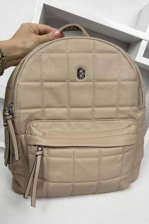 Women's backpack with external pocket