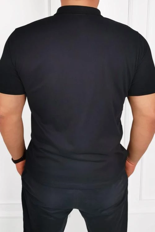 Men's blouse with short sleeves and zipper