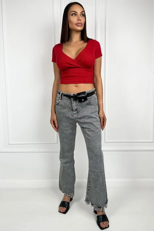 Women's jeans with a belt