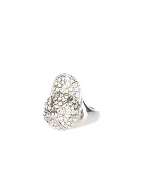 Дамски пръстен декориран с камъчета