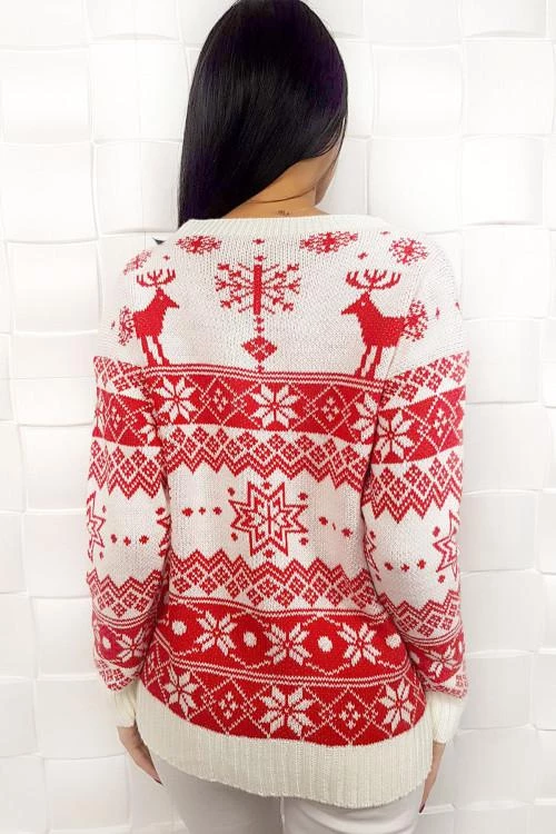 Ženski džemper sa božićnim motivom