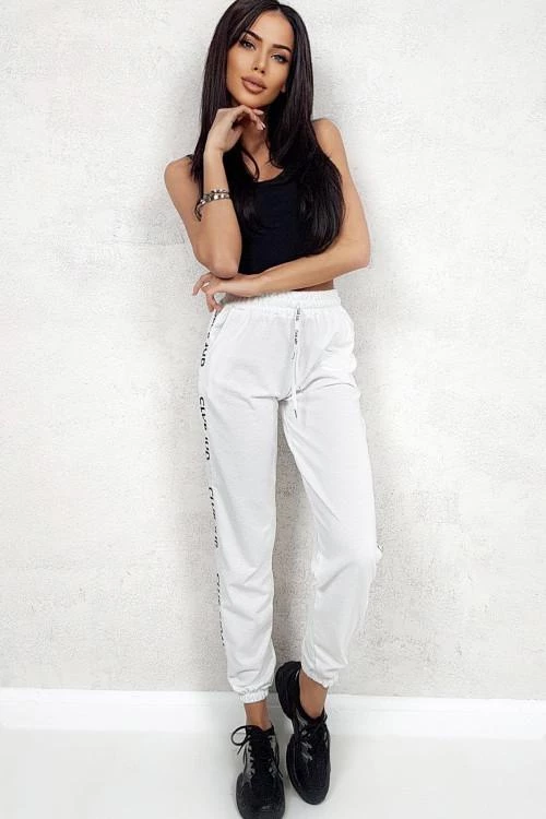 Womens sports pants with lettering
