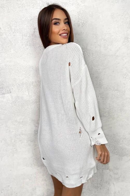 Women's long sleeve knitted tunic