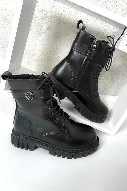 Womens boots with buckle