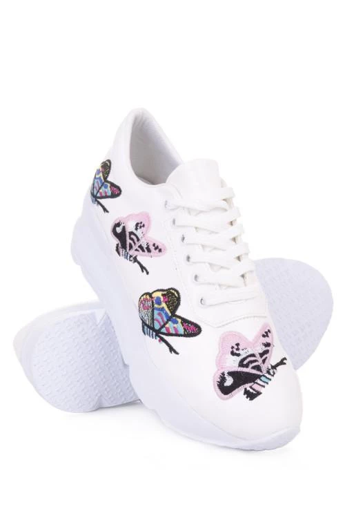 Pantofi de sport cu broderie pentru femei