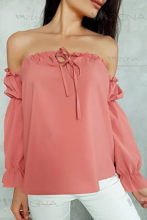 Bluza de dama cu umerii goi