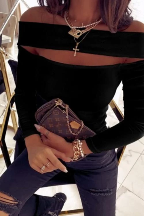 Bluza de dama cu umerii goi