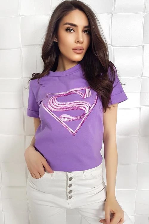 Tricou pentru femei cu decoratie