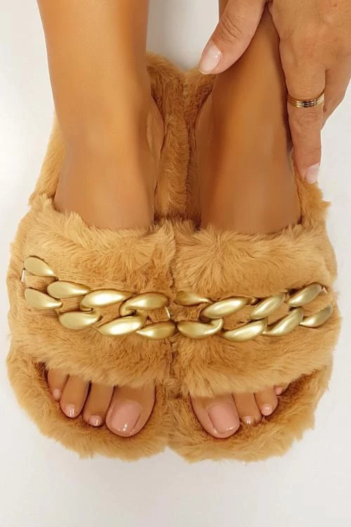 Pantofi cu puf pentru femei