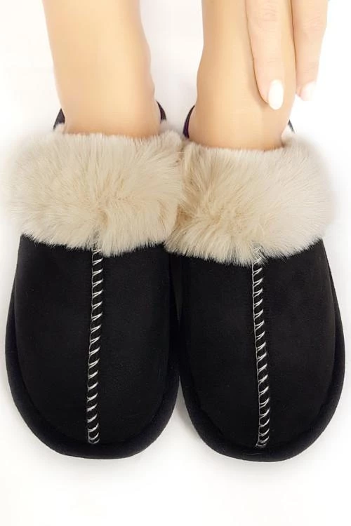 Papuci de damă cu puf