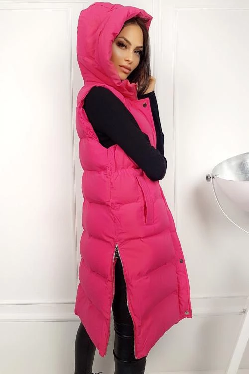 Vesta de dama cu gluga