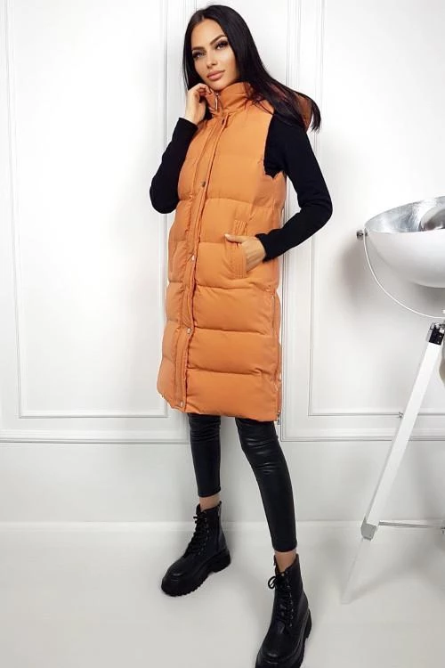 Vesta de dama cu gluga