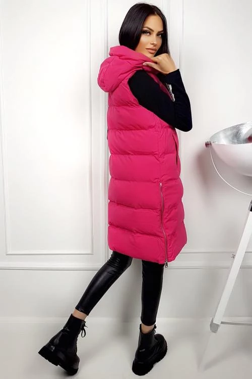 Vesta de dama cu gluga