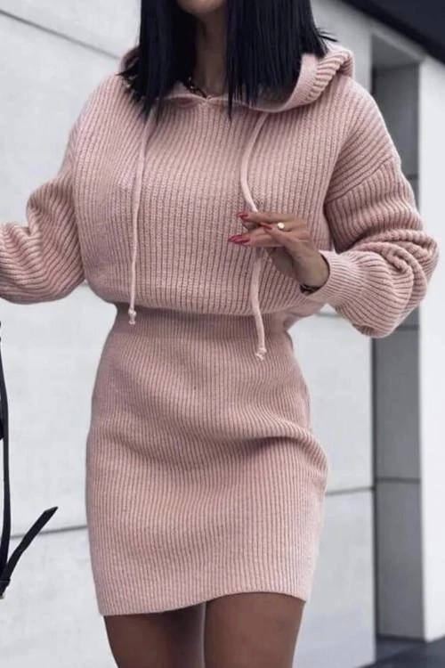 Дамска плетена рокля