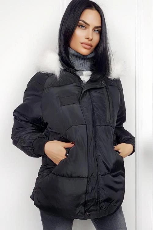 Geaca de dama cu gluga