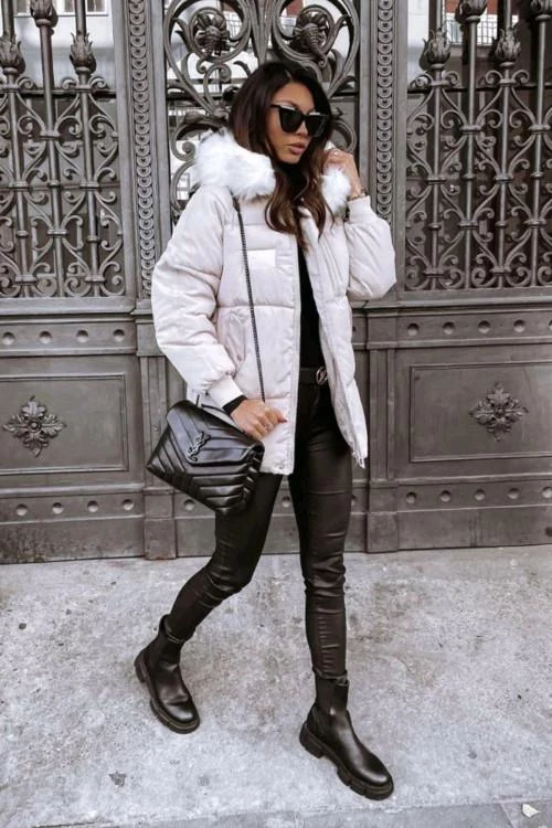 Geaca de dama cu gluga