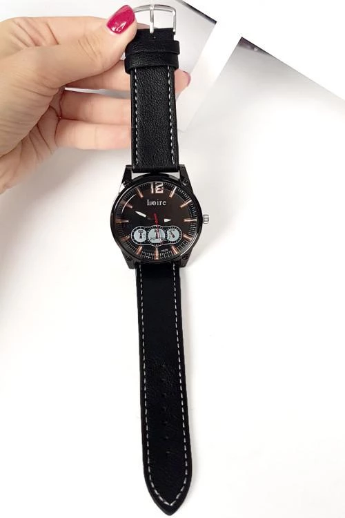 Ceas barbatesc cu curea din piele
