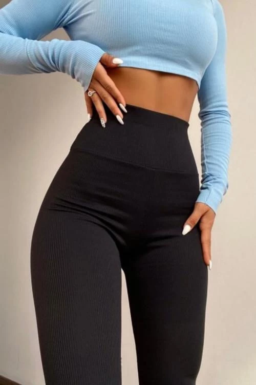 Dámske legíny s vysokým pásom