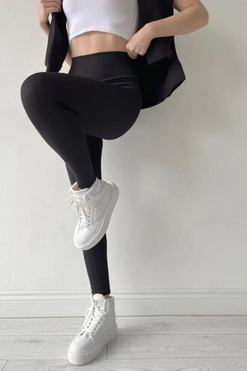 Dámske legíny s vysokým pásom