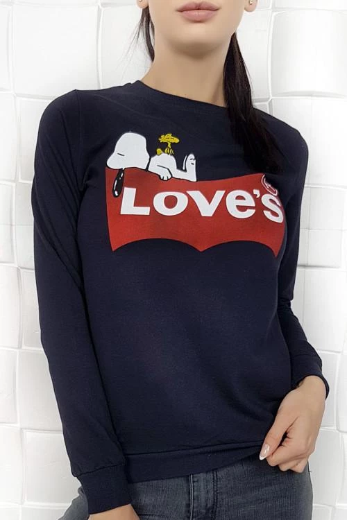 Bluză de damă cu inscripție