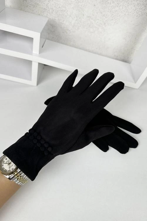 Ženske rokavice z dvovrstnim gumbom