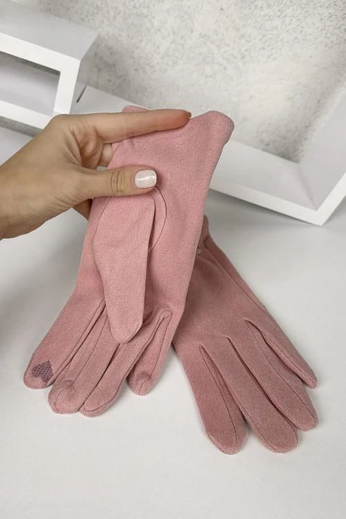 Дамски ръкавици с два реда бутончета